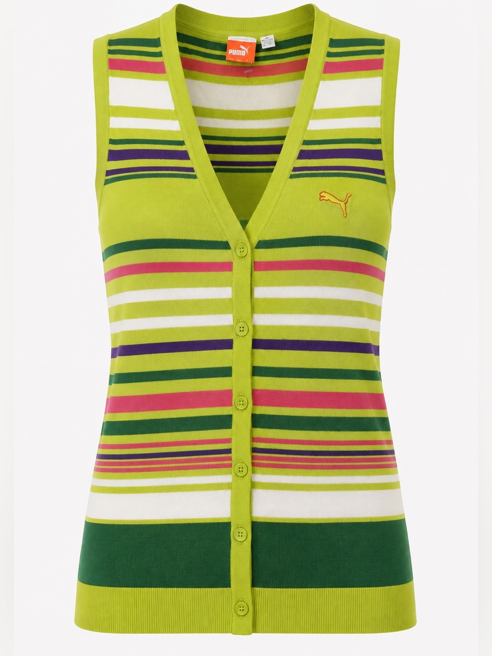 Puma Multicolor Golf Sweater Vest.